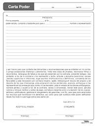 Formato de carta poder